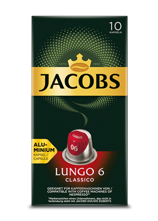 Jacobs DE Espresso Kapseln Lungo 6 Classico Detailseite